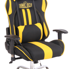Kancelářská židle Limit XM s masážní funkcí, textil, černá / žlutá - 1