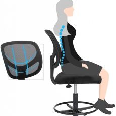 Kancelářská židle Lindet, černá - 3