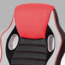 Kancelářská židle Lois, černá / červená - 12