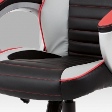 Kancelářská židle Lois, černá / červená - 15