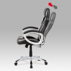 Kancelářská židle Lois, černá / šedá - 4