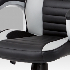 Kancelářská židle Lois, černá / šedá - 8