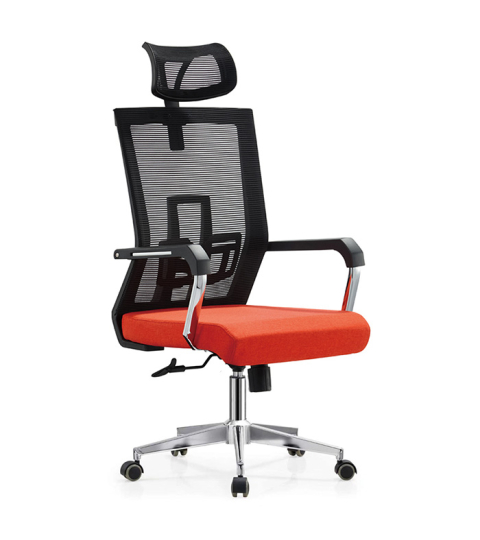 Kancelářská židle Luccas HB, textil, černá / červená