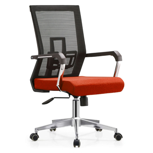 Kancelářská židle Luccas, textil, červená - 1
