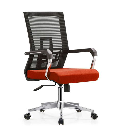Kancelářská židle Luccas, textil, červená