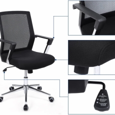 Kancelářská židle Luna, černá - 5