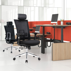 Kancelářská židle Luxe HB, textil, černá - 6