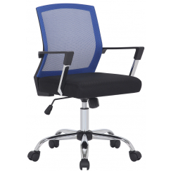 Kancelářská  židle Mableton, černá / modrá