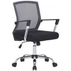 Kancelářská  židle Mableton, černá / šedá