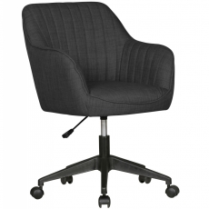 Kancelářská židle Mara, textilní potahovina, černá - 1