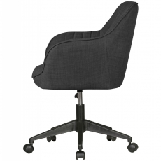 Kancelářská židle Mara, textilní potahovina, černá - 4