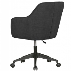 Kancelářská židle Mara, textilní potahovina, černá - 5