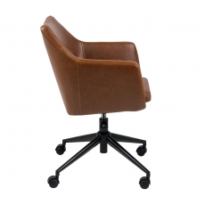 Kancelářská židle Marte, koňaková - 5
