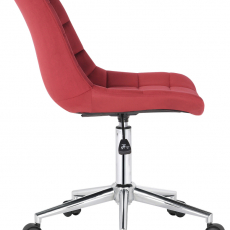 Kancelářská židle Medford, samet, červená - 3