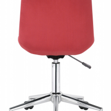 Kancelářská židle Medford, samet, červená - 5