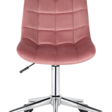 Kancelářská židle Medford, samet, růžová - 2