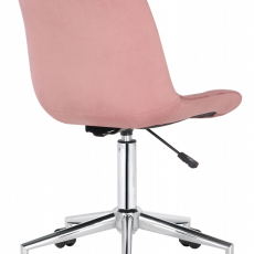 Kancelářská židle Medford, samet, růžová - 4