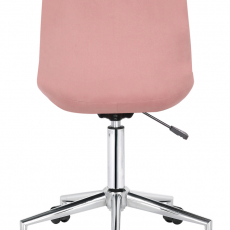 Kancelářská židle Medford, samet, růžová - 5