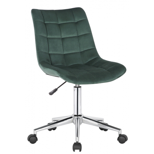 Kancelářská židle Medford, samet, zelená - 1