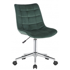 Kancelářská židle Medford, samet, zelená