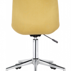Kancelářská židle Medford, samet, žlutá - 5