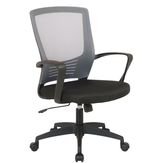 Kancelářská židle Merlin, černá / šedá - 1