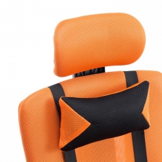 Kancelářská židle Mesian, oranžová - 5