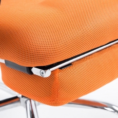 Kancelářská židle Mesian, oranžová - 7