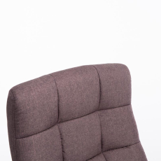 Kancelářská židle Mikos, textil, hnědá - 4