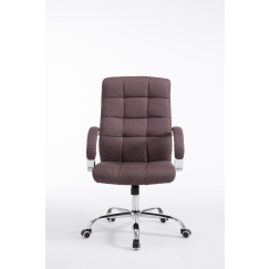 Kancelářská židle Mikos, textil, hnědá