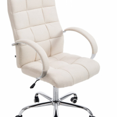 Kancelářská židle Mikos, textil, krémová - 1