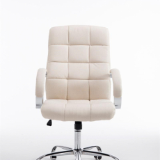 Kancelářská židle Mikos, textil, krémová - 2