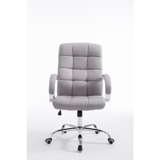 Kancelářská židle Mikos, textil, šedá - 1