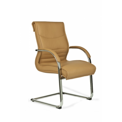 Kancelářská židle Milano, syntetická kůže, béžová - 1