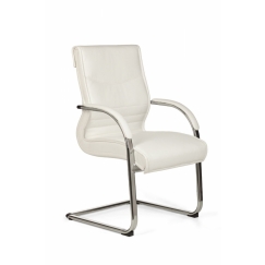 Kancelářská židle Milano, syntetická kůže, bílá