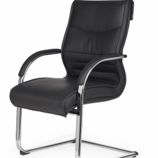 Kancelářská židle Milano, syntetická kůže, černá - 6