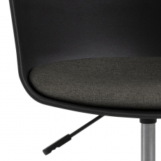 Kancelářská židle Moon, tkanina, tmavě šedá - 10