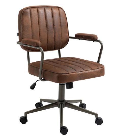 Kancelářská židle Natrona, syntetická kůže, černá