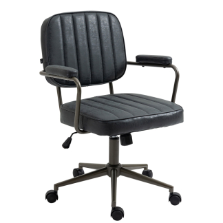 Kancelářská židle Natrona, syntetická kůže, koňaková