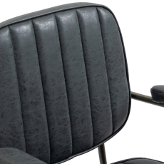 Kancelářská židle Natrona, syntetická kůže, koňaková - 6