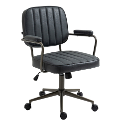 Kancelářská židle Natrona, syntetická kůže, koňaková