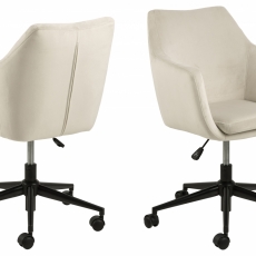 Kancelářská židle Nora, tkanina, písková - 1