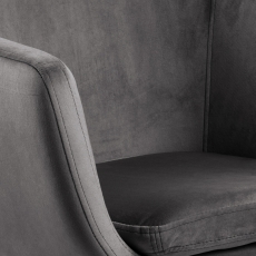 Kancelářská židle Nora, tkanina, šedá - 4