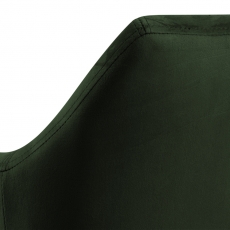 Kancelářská židle Nora, tkanina, tmavě zelená - 7