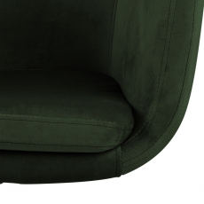 Kancelářská židle Nora, tkanina, tmavě zelená - 9