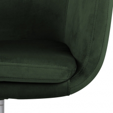 Kancelářská židle Nora, tkanina, tmavě zelená - 11