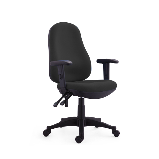 Kancelářská židle Norton, textil, černá - 1