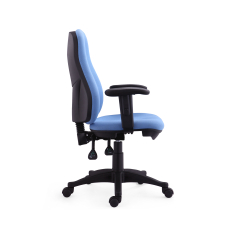 Kancelářská židle Norton, textil, modrá - 2