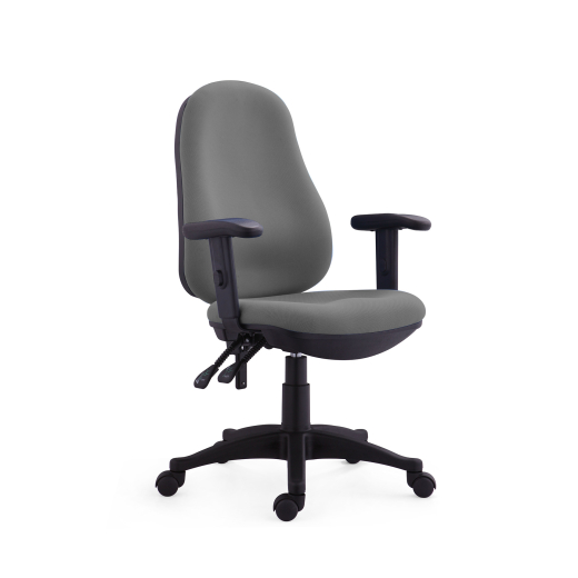 Kancelářská židle Norton, textil, šedá - 1