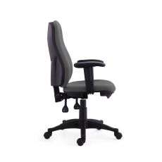 Kancelářská židle Norton, textil, šedá - 2